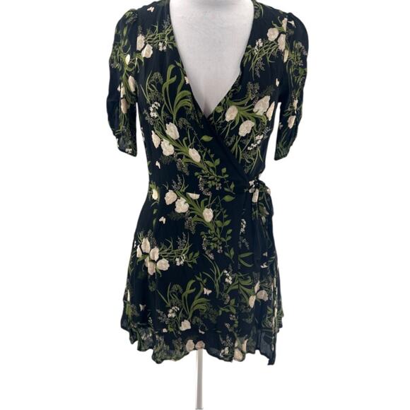 Reformation Monica floral wrap dress sz S - Picture 2 of 7